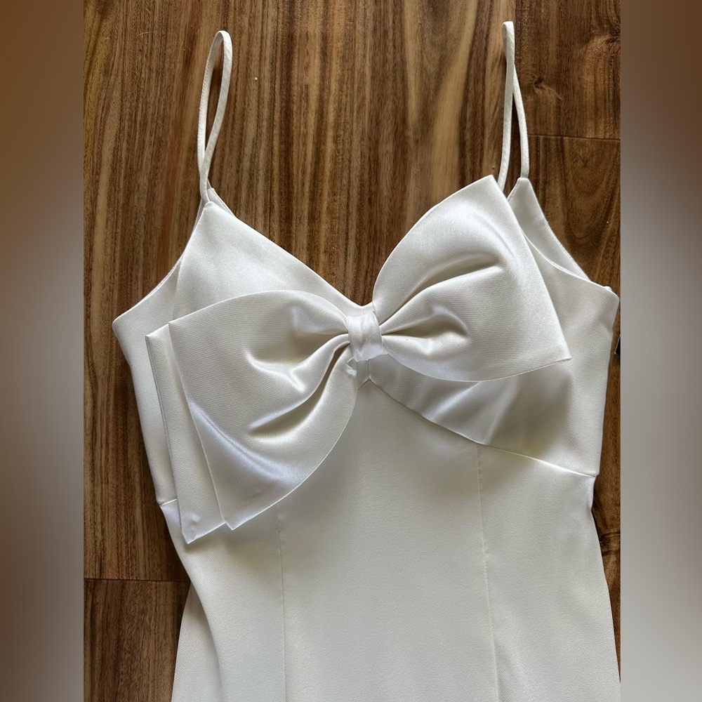 White Xscape Bow Dress